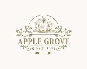 Organic Apple Farm logo design