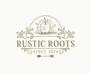 Organic Apple Farm logo design