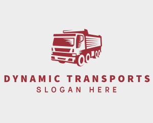 Transportation Dump Truck logo design