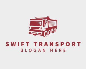 Transportation Dump Truck logo design