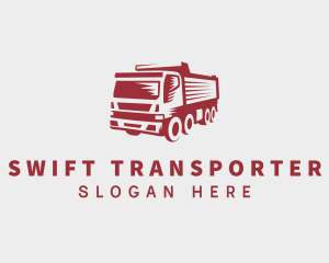 Transportation Dump Truck logo design