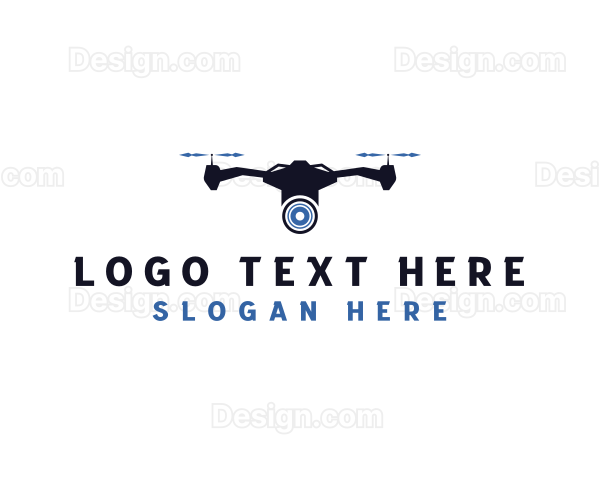 Surveillance Drone Lens Logo