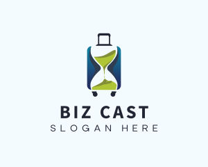 Hourglass Travel Suitcase logo