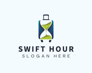 Hourglass Travel Suitcase logo