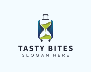 Hourglass Travel Suitcase logo