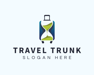 Hourglass Travel Suitcase logo