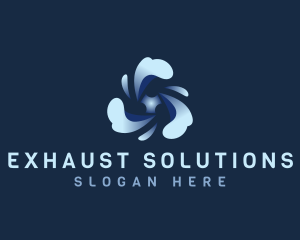 Wind Propeller Exhaust logo design