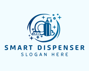 Clean Dishwashing Plate logo design