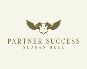 Flying Winged Stallion logo