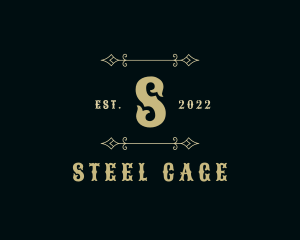 Ornate Gothic Wrought Iron logo design