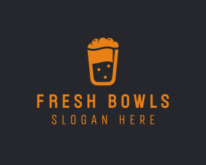 Fruit Shake Beverage logo design