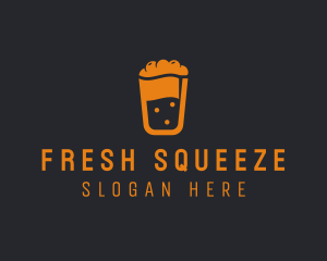 Fruit Shake Beverage logo design