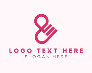 Typeface - Modern Locator Ampersand Business logo design