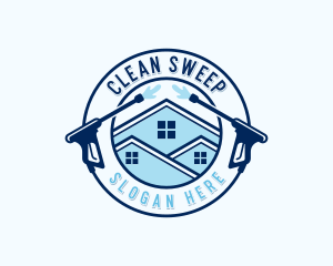 Pressure Washing Clean logo design