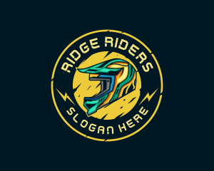 Motorcycle Motocross Helmet logo design