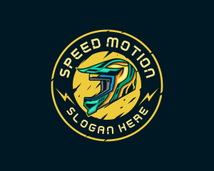 Motorcycle Motocross Helmet logo design