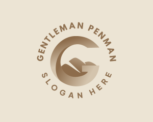 Hidden Mountain Letter G logo design