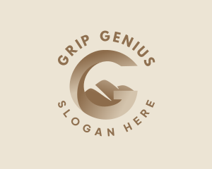 Hidden Mountain Letter G logo design