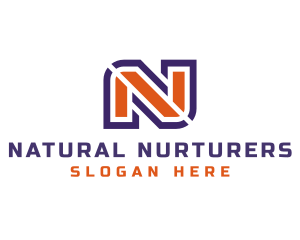 Generic Athletic Letter N logo design