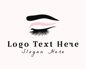 Lashes Woman Beauty Logo