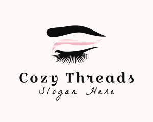 Lashes Woman Beauty logo design