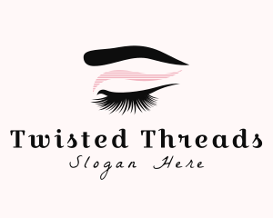 Lashes Woman Beauty logo design