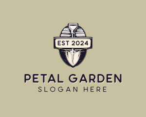 Shovel Vintage Landscaping logo design