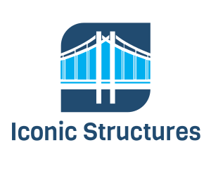 Blue Bridge Structure logo design