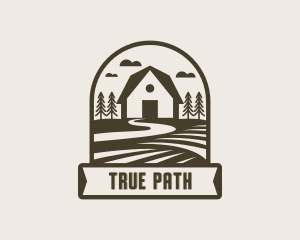 Farm House Road Pathway logo design