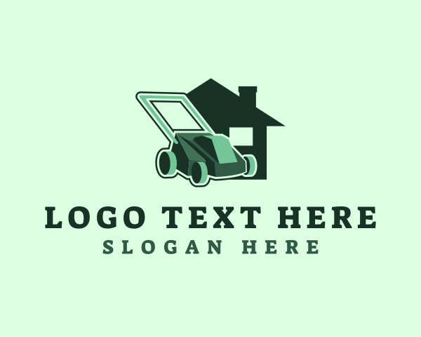 House Lawn Mower Yard logo