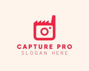 Pink Camera Factory logo design