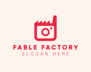 Pink Camera Factory logo design