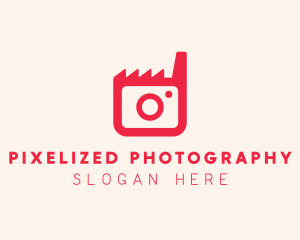 Pink Camera Factory logo design