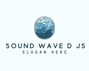 Ocean Tide Wave logo design