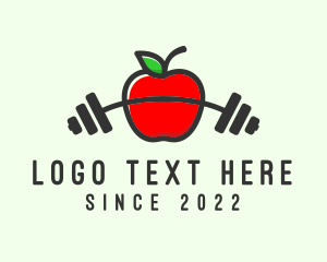 Apple - Apple Barbell Fitness logo design