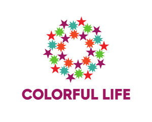 Colorful Star Pattern logo design