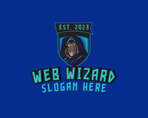 Wizard Gaming Shield logo design