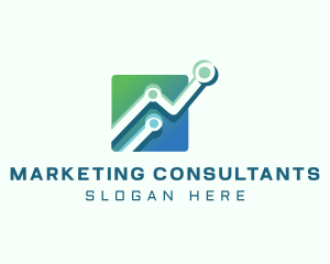 Marketing Statistic Graph logo design