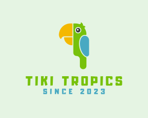 Tropical Wildlife Parrot logo design