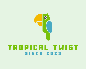 Tropical Wildlife Parrot logo design