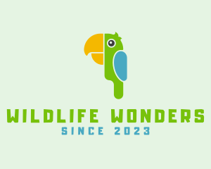 Tropical Wildlife Parrot logo design