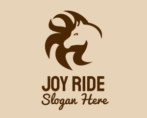 Horse Mane Head  logo design