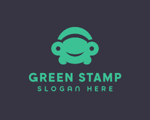 Green Frog Car logo design