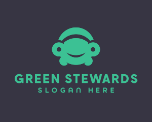 Green Frog Car logo design