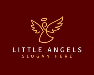 Angel Wing Halo logo design