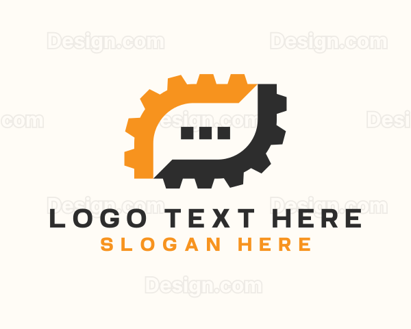 Mechanical Gear Chat Logo