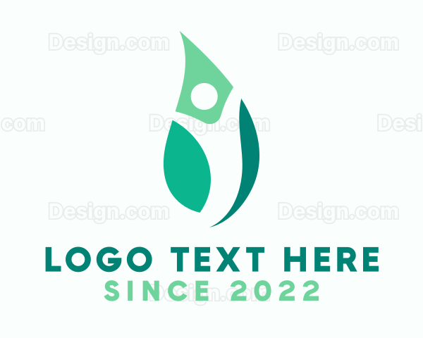 Human Leaf Holistic Logo