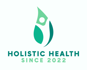 Human Leaf Holistic logo design