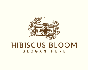 Camera Floral Photography logo design