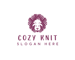 Sheep Embroidery Yarn logo design